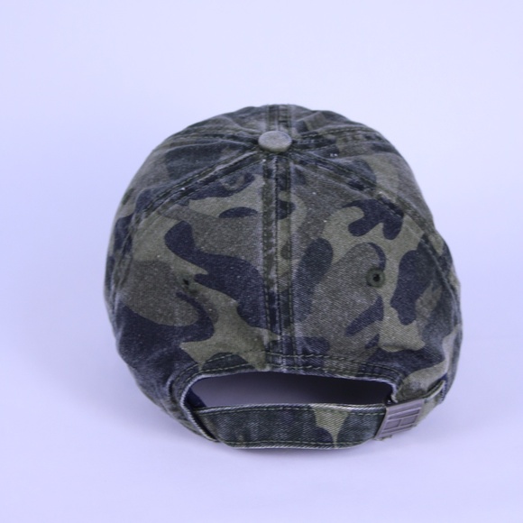 0299-Tommy Hilfiger Camo Dad Hat – 100% Cotton Adjustable Strapback - Picture 4 of 8